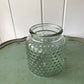 Bobble Glass Jar in Clear and a seasonal posy of flowers