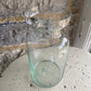 Clear Pretty Neck Glass Vase - including a posy of seasonal flowers