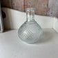 Diamond Shapes. Patterned Decanter Bud Vase + Flowers