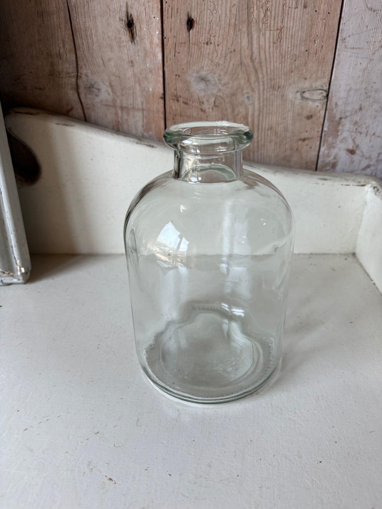 Clear Bottle Bud Vase  - Including a posy of seasonally inspired flowers