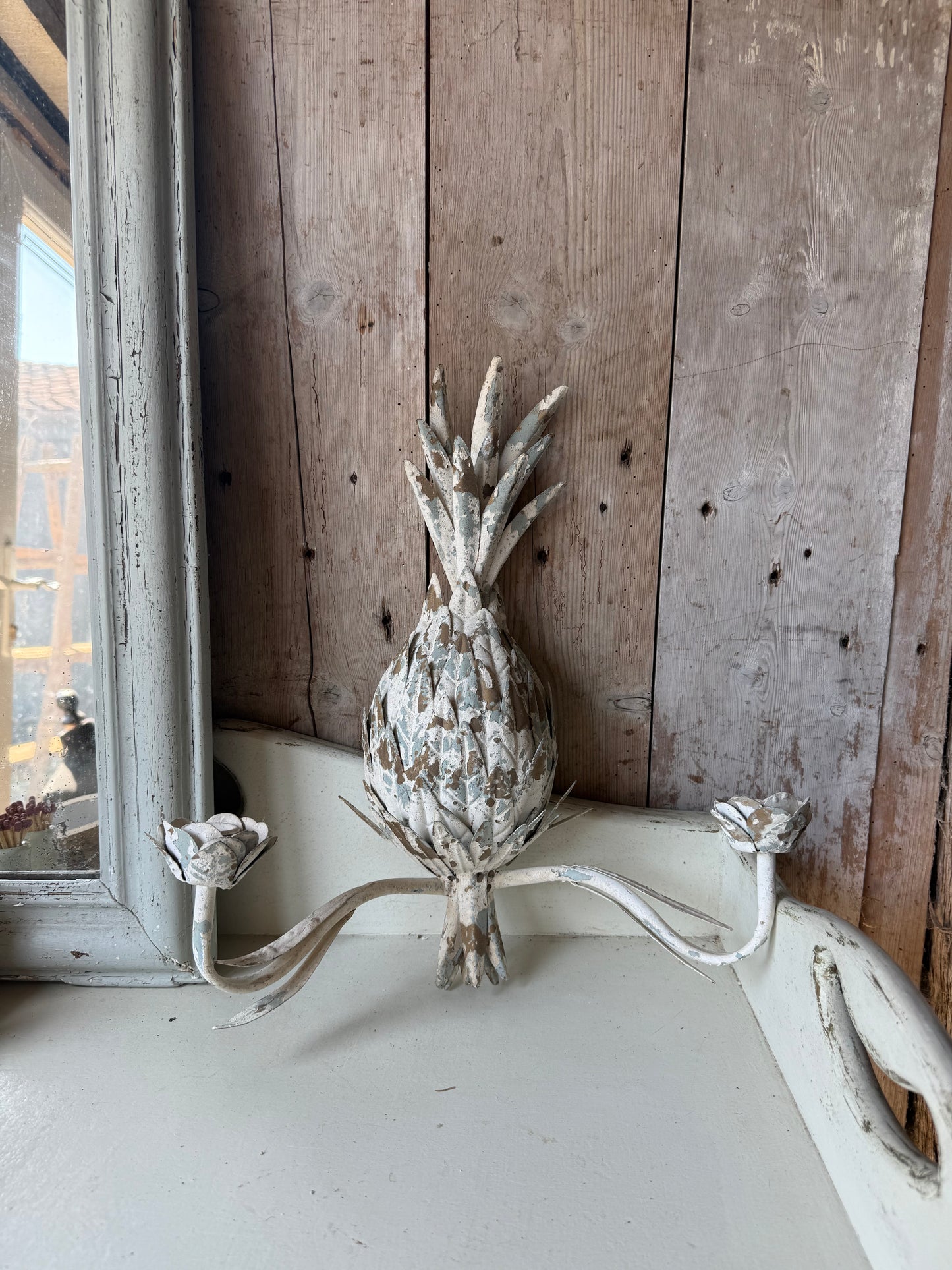 Pretty, Distressed Wall Sconces