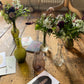 A Muted Summer Trio Of Pretty Bud Vases - including a seasonal posy in each vase