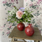 Sunset Painted Ceramic Vase - including posy of flowers