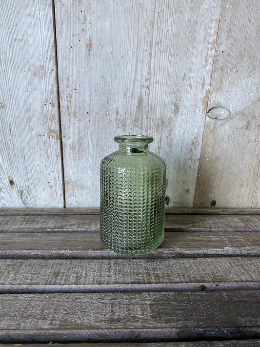 Our Glass Bottle Bud Vase Collection - including a posy of flowers