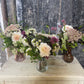 An Autumn Trio Of Pretty Bud Vases - including a seasonal posy in each vase
