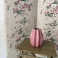 Large Textured Dusky Pink Ceramic - including a posy of flowers