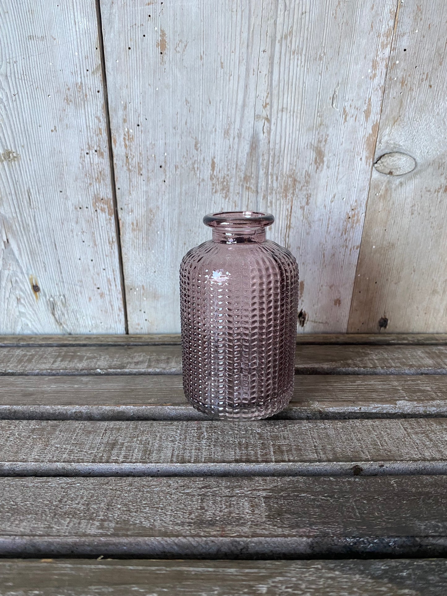Our Glass Bottle Bud Vase Collection - including a posy of flowers