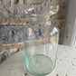Clear Pretty Neck Glass Vase - including a posy of seasonal flowers