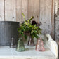Our Glass Pyramid Bud Vase Collection - including a posy of flowers
