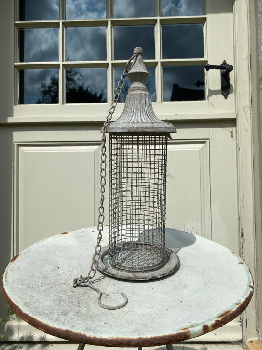 Galvanised Bird Feeder