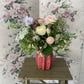 Large Textured Berry Ceramic - including a posy of flowers