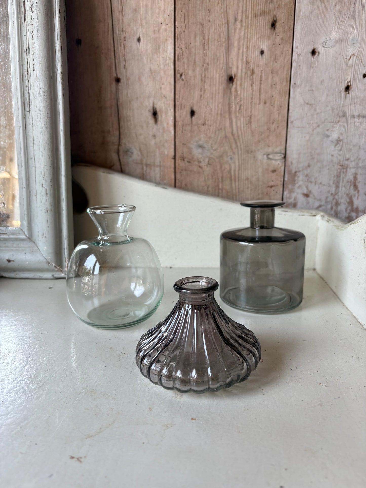 A Unique Trio Of Pretty Bud Vases - including a seasonal posy in each vase