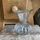 Ruffled Glass Vase - including a posy of flowers