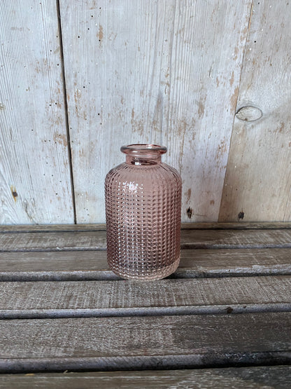 Our Glass Bottle Bud Vase Collection - including a posy of flowers