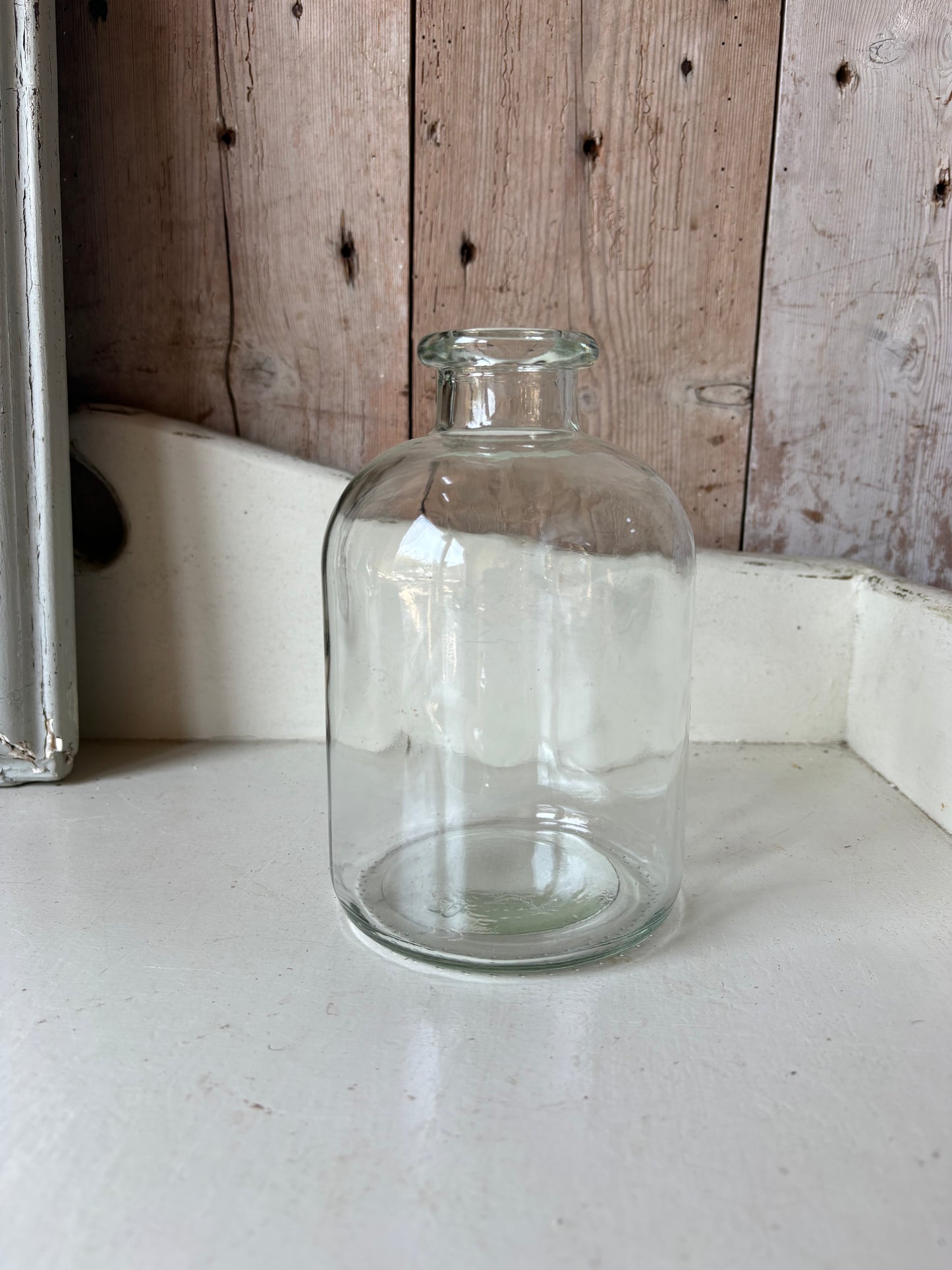 Clear Bottle Bud Vase  - Including a posy of seasonally inspired flowers