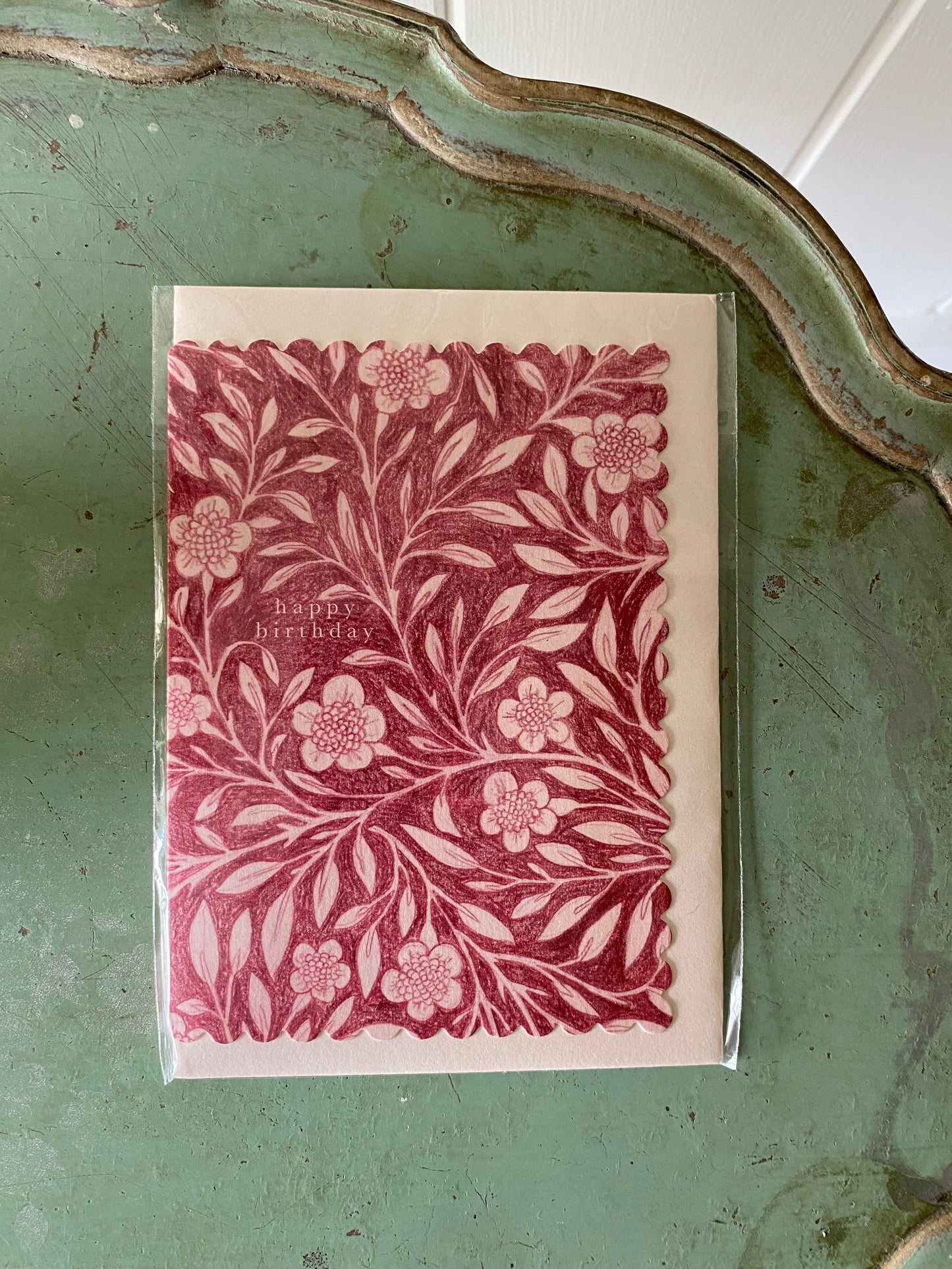 Happy Birthday Posy with Handwritten Card - including a seasonally inspired posy of flowers