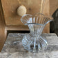 Ruffled Glass Vase - including a posy of flowers