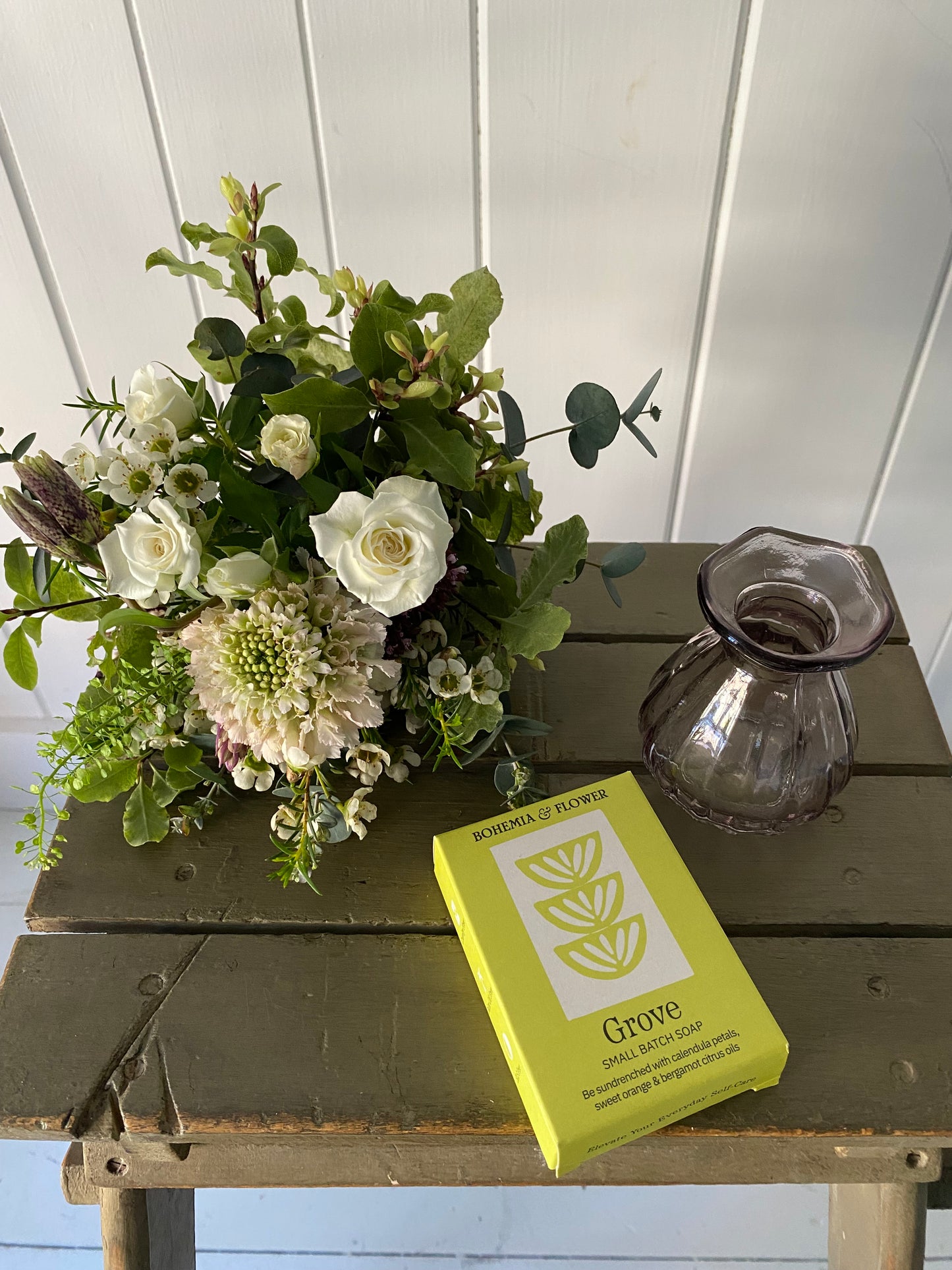 Plum Posy Bud with a Bohemia & Flower Soap