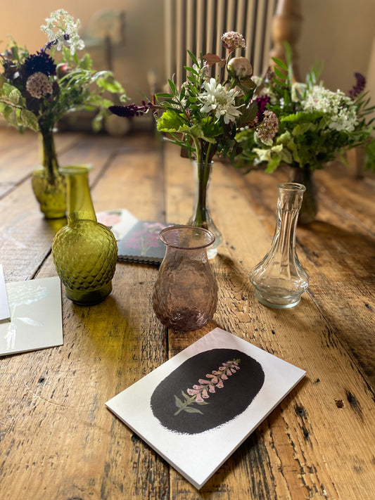 A Muted Sping Trio Of Pretty Bud Vases - including a seasonal posy in each vase