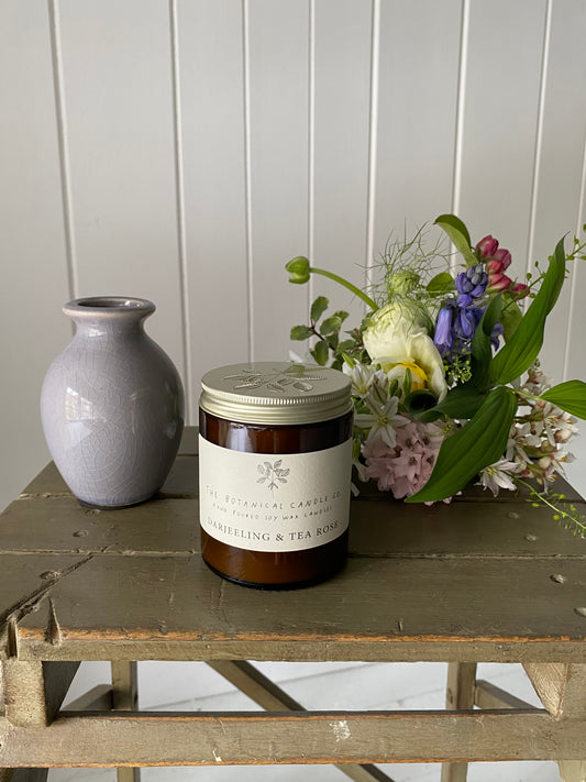 Tea Rose Candle Gift Box