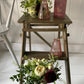 I Love You - Glass Bud Vase in Clear, Card & a posy of seasonal flowers