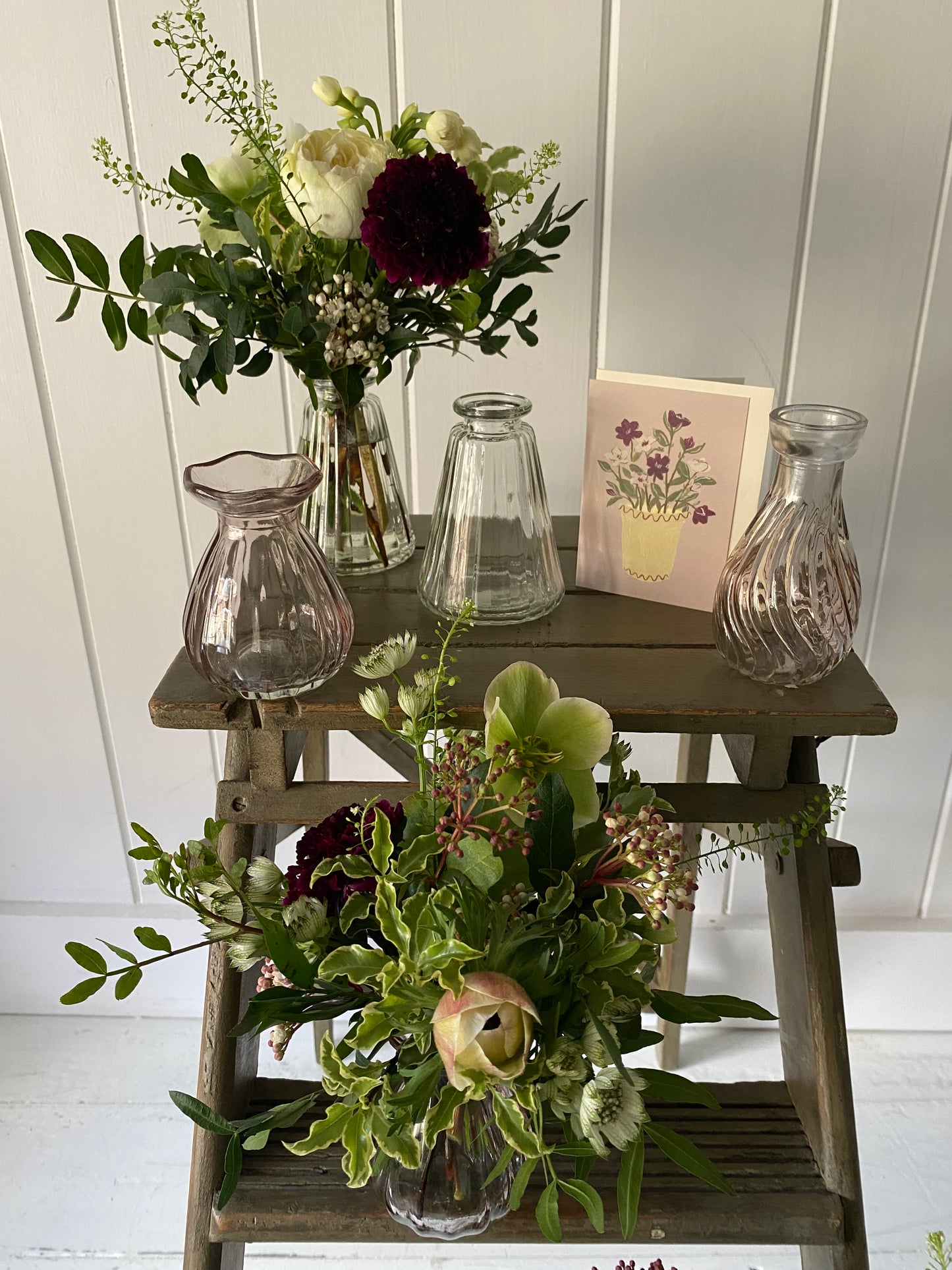 A Spring Trio Of Pretty Bud Vases - including a seasonal posy in each vase