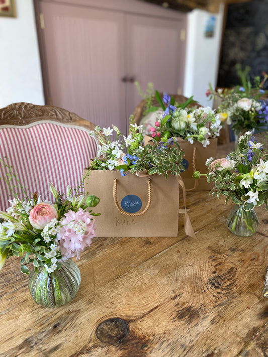 Party Place Setting - including posy of flowers