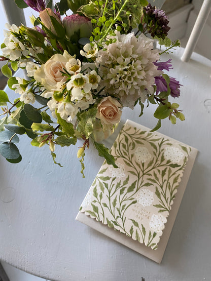Handwritten Card.  Add an Artistic Card for an Extra Touch