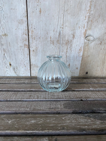Our Glass Bowl Bud Vase Collection - including a posy of flowers