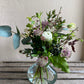 Little Clear Vase - including a posy of seasonal flowers
