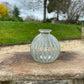 Beaded Glass Bud Vase Bowl - including a posy of seasonal flowers