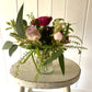 Santorini Bud Vase - including a posy of seasonal flowers