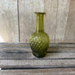 Dainty Laurel.  Olive Green Bud Vase + Flowers