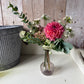 Hellebore Queen.  Amethyst Bud Vase + Flowers