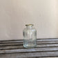 Gold Rim Clear Ribbed Vase (approx 10cm) including Flowers